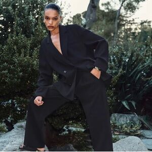 Reformation Natalia Oversized Blazer Black Size Small
